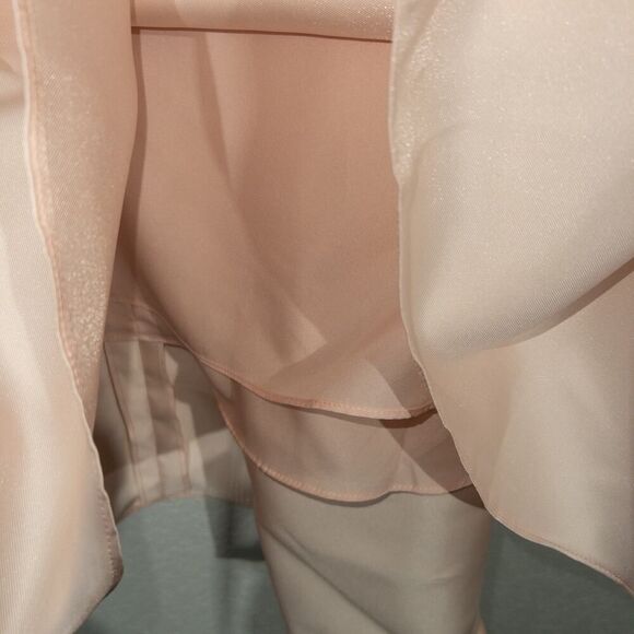 NWT Alfred Sung Blush Cocktail V-Neck Dress Size 18 - Picture 4 of 9